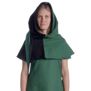Medieval Hood with Liripipe two-colored