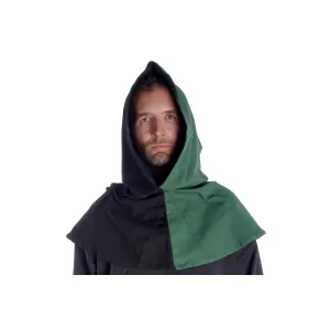 Medieval Hood with Liripipe two-colored