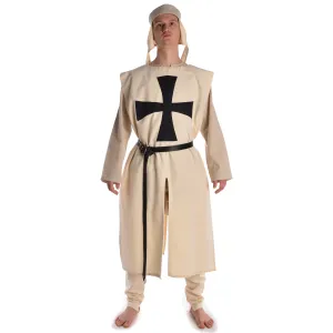 Medieval Tabard beige with black cross 