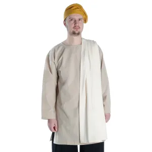 Medium tunic with round collar 