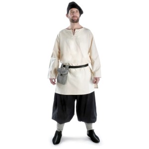 Medieval Medium Tunic with v-shaped collar 