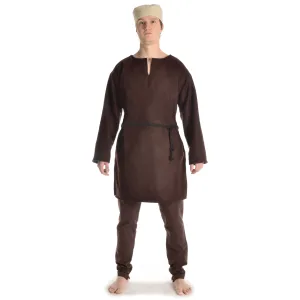 Medieval Medium Tunic with V-shaped collar felt 