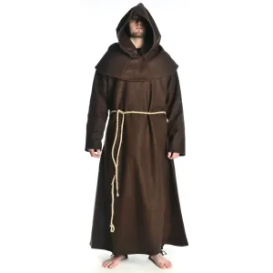 Medieval Monk's Robe woollen felt with individual hood
