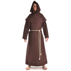Medieval Monk's Robe with individual hood
