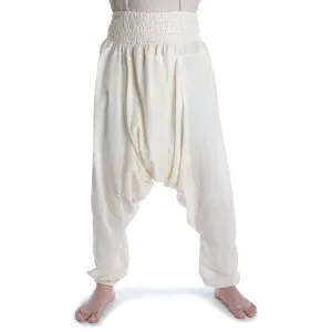 Pluderhose Pumphose in natur-beige und schwarz