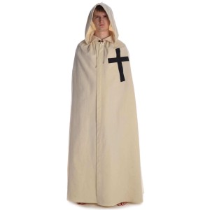 Medieval Cloak with black cross