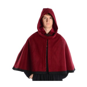 Medieval Hood with Liripipe and medieum cape Felt