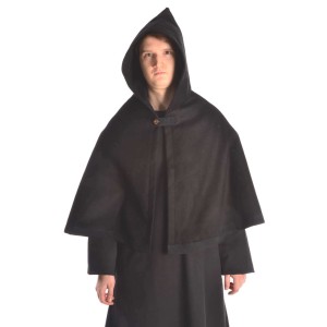 Medieval Hood with Medium Cape - Felt