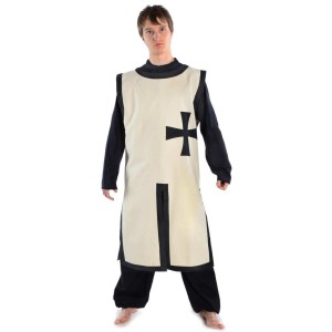 Medieval Short Tabard with Templar cross