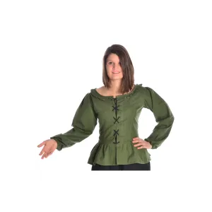 mittelalter bluse trompetenärmel