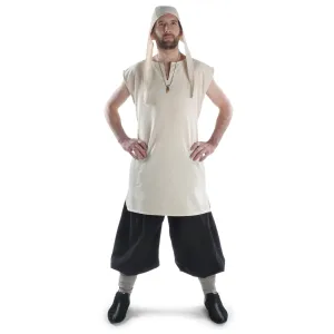 Mittelalter Tunika Jorel in Beige Frontansicht