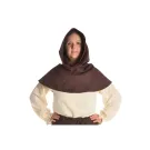Mittelalter Kapuze aus Baumwolle in schwarz, gruen, braun, blau, natur-beige und rot