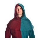 Mittelalter Kapuze aus Baumwolle in schwarz, gruen, braun, blau, natur-beige und rot