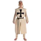 Medieval Tabard beige with black cross  