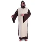 Skapulier - Überwurf einfach 144 cm lang schwarz - naturbeige aus fest gewebter Baumwolle