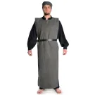 Skapulier mittelalterlicher Ueberwurf aus Wollfilz in gruen, braun, rot, beige, schwarz und grau
