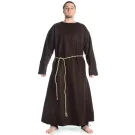mittelalter tunika wollfilz braun