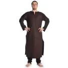 Medieval long Tunic with V-shaped collar 