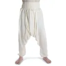 Pluderhose Pumphose in natur-beige und schwarz