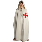 Medieval Cloak with red cross -wide