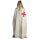 Medieval Cloak with red cross -wide