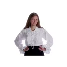 Rüschenbluse weiß schwarz mittelalterliche-kleidung.com 1
