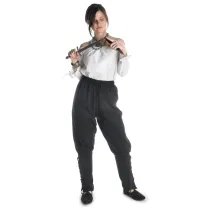 Women´s trousers with strings - Viking style offwhite, black, brown and olive-green (Default)