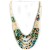 Viking Necklace with elephant pearls green-turquoises  