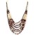Medieval Viking Necklace with elephant pearls red-white