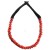 Medieval Viking Necklace with red beads 2