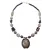 Medieval Viking Necklace pearl color 