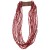 Medieval Viking Necklace 10-row red
