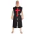 Medieval Tabard black with red cross