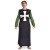 Medieval surcoat black with white cross