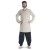 Medium tunic with round collar 