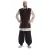 Medieval doublet felt green/red/brown