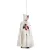Cape offwhite with red cross for kids