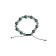 Mittelalter Armband Iblis mit Mosaiksteinen aus Messing-Glassteine in Perlmutfarben-Türkis Frontansicht