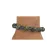 Mittelalter Armband Iblis mit Mosaiksteinen aus Messing-Glassteine in Perlmutfarben-Türkis Frontansicht 2