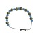 Mittelalter Armband Iblis mit Mosaiksteinen aus Messing-Glassteine in Perlmutfarben-Türkis Frontansicht 3