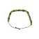 Mittelalter Armband Gyburg mit Mosaikperlen aus Messing-Glassteine in Permutfarben bunt Rot-Türkis Frontansicht 3
