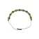 Mittelalter Armband Gyburg mit Mosaikperlen aus Messing-Glassteine in Perlmutfarben-Türkis Rückansicht