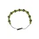 Mittelalter Armband Gyburg mit Mosaikperlen aus Messing-Glassteine in Perlmutfarben-Rot-Türkis Rückansicht