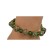 Mittelalter Armband Gyburg mit Mosaikperlen aus Messing-Glassteine in Perlmutfarben-Rot-Türkis Frontansicht 2