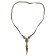 Wikinger Halskette Birkhilt mit Talisman Phurpa aus Messing in Goldgelb Frontansicht