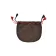 Mittelalter Almosenbeutel Kyot 14X16 cm in Braun Frontansicht 2