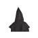 Mittelalter Kapuze Elegast in Schwarz Rückansicht