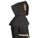 Mittelalter Kapuze Elegast in Schwarz Seitenansicht