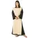 Mittelalter Skapulier Brünhild in Beige Frontansicht