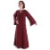 Mittelalter Kleid Sigune in Rot Frontansicht